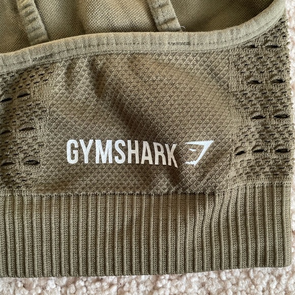 Gymshark Olive Green Energy Seamless Sports Bra - Picture 6 of 7